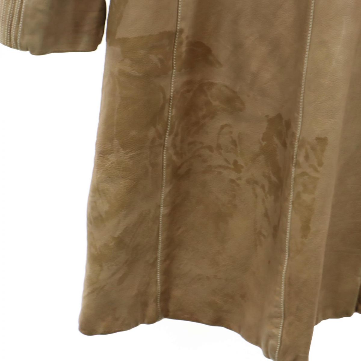 MARNI マルニ 本革 レザーコート 42 ベージュ レディース