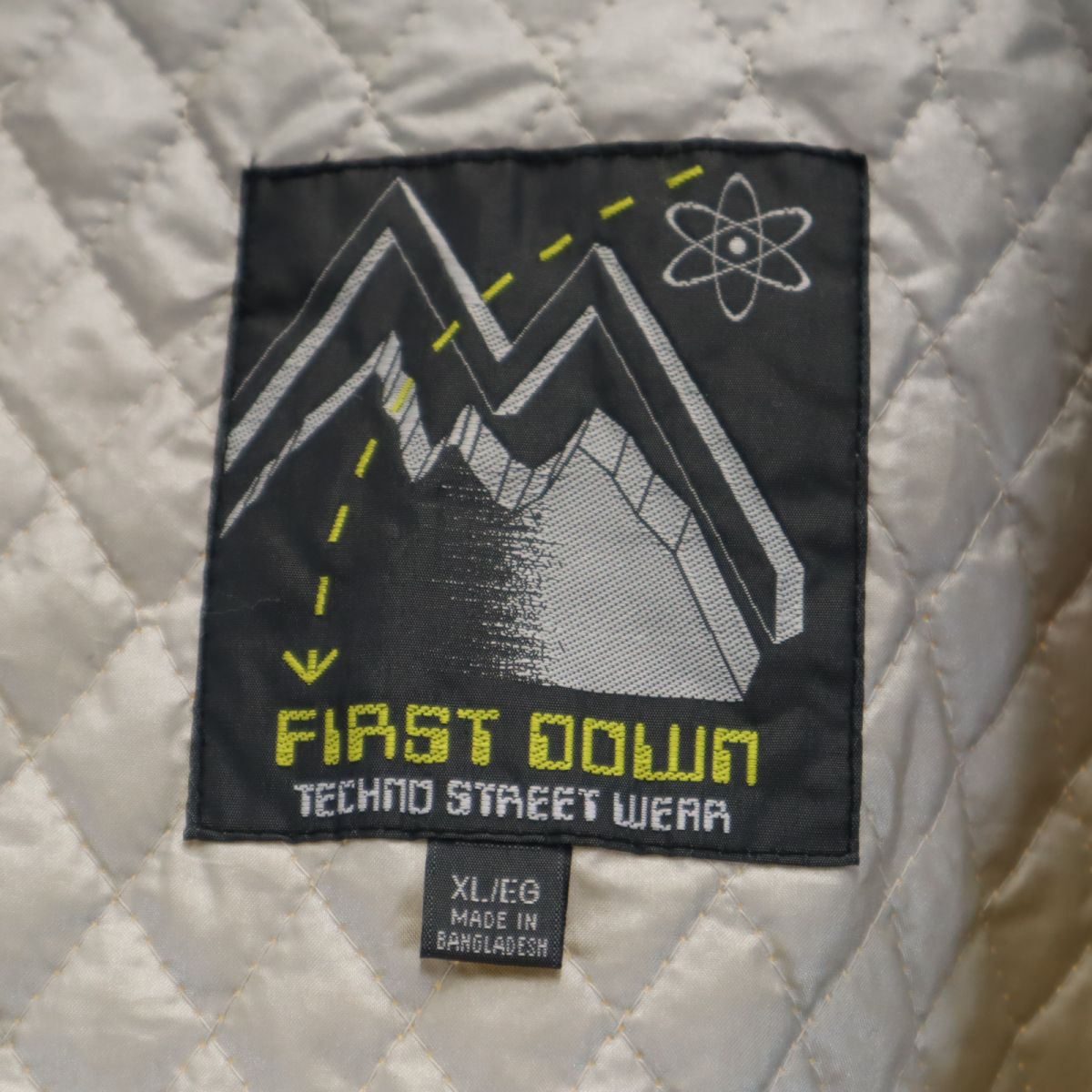 FIRSTDOWN ファーストダウン ジャケット XL イエロー系 フード メンズ