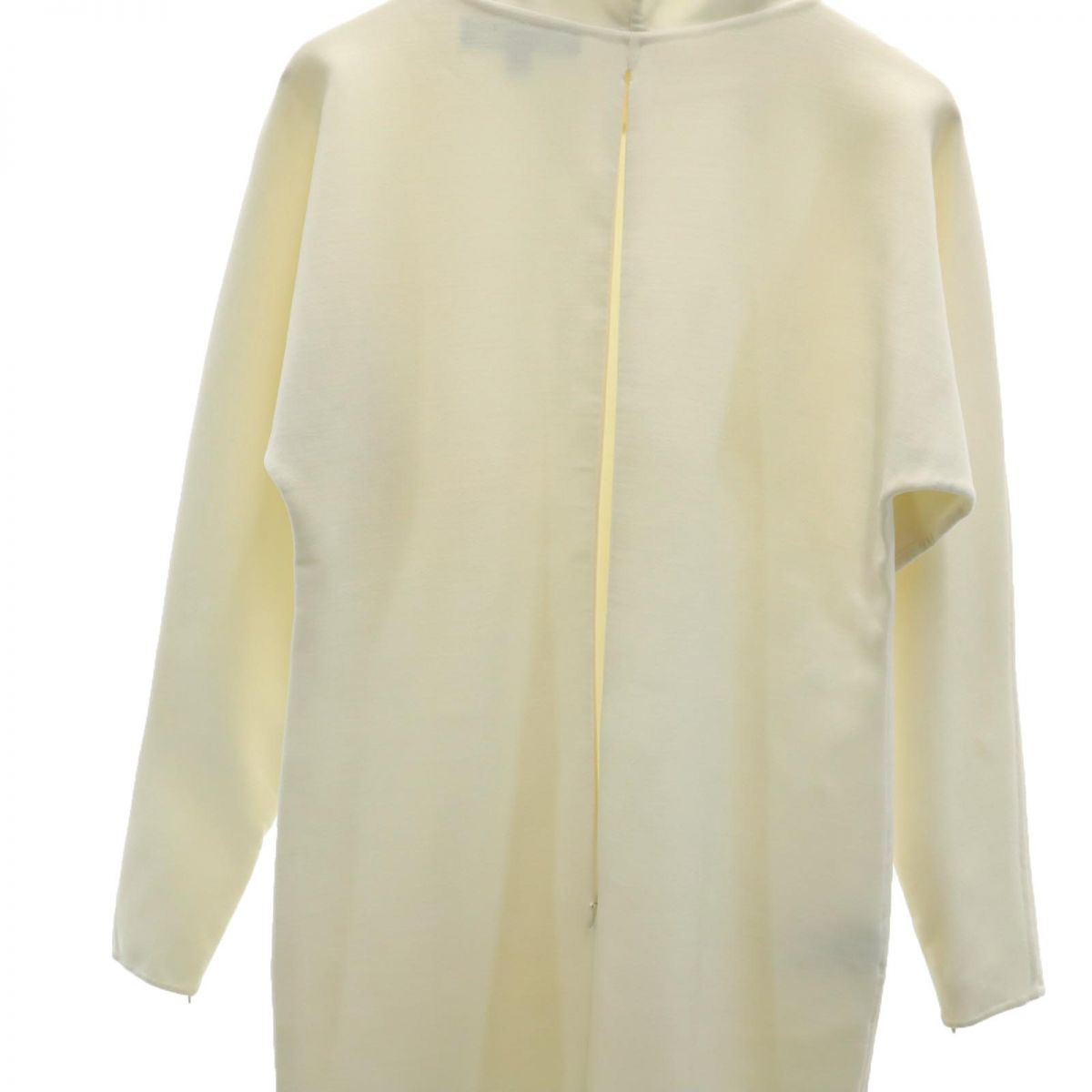 RALPH LAUREN ラルフローレン イタリア製 パープルレーベル 長袖 ウールブレンド ワンピース 6 アイボリー系 レディース