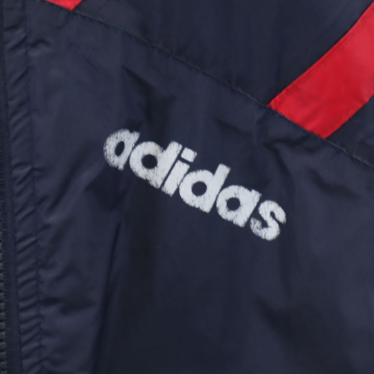 adidas アディダス 80s ヴィンテージ 中綿 ベンチコート L ネイビー系 メンズ