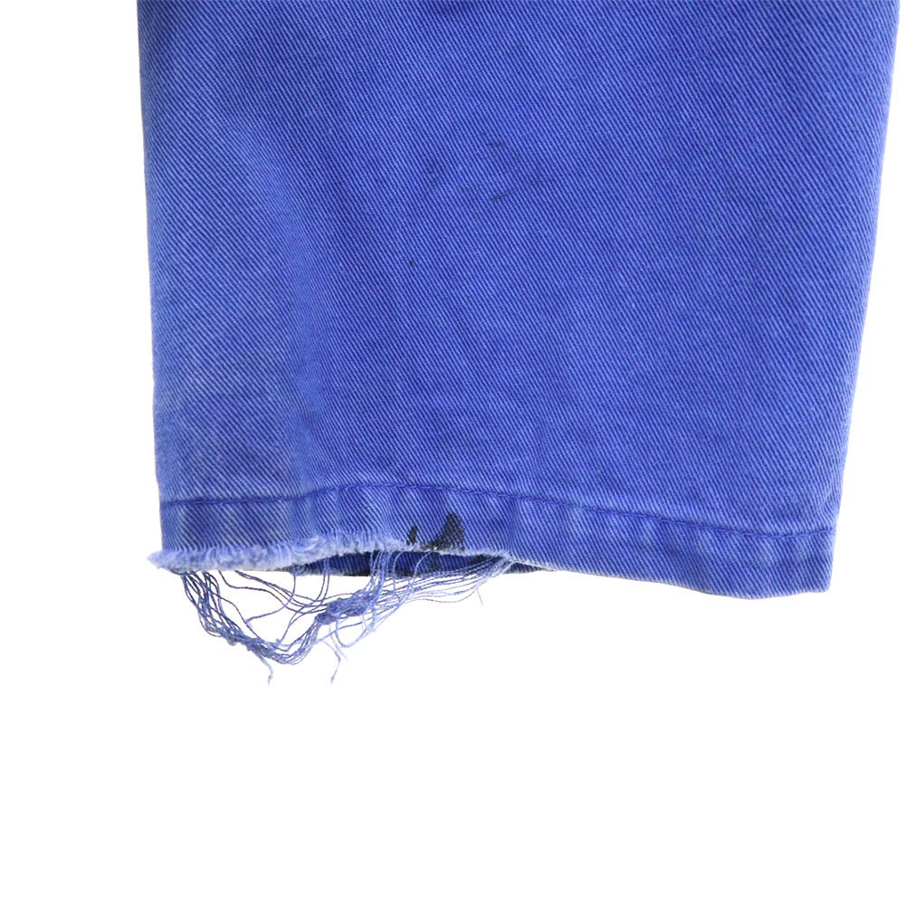 EURO WORK ユーロワーク 70s 80s ヴィンテージ ユーロワーク ワーク チェスターコート ブルー×ネイビー メンズ