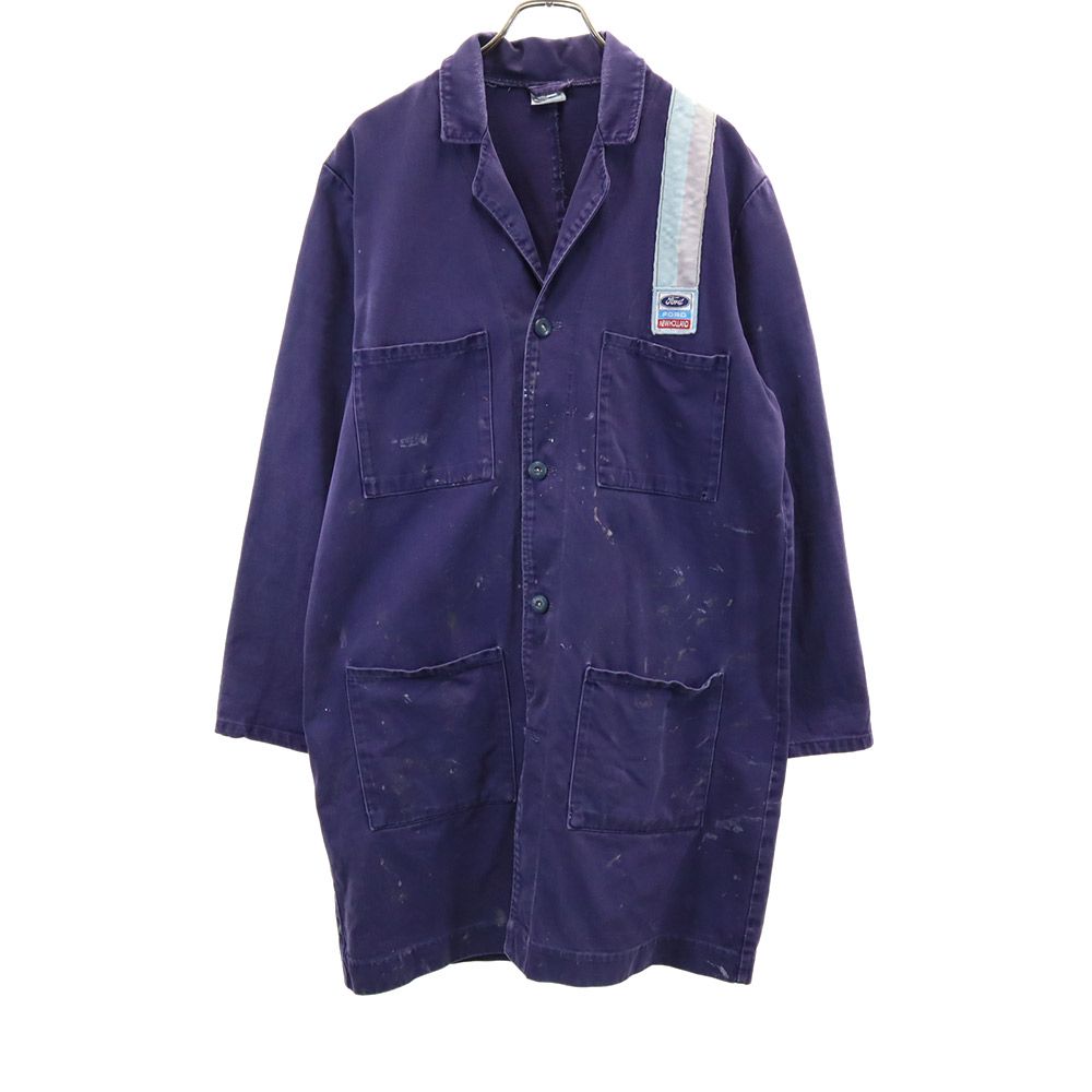 EURO WORK ユーロワーク 80s ヴィンテージ ワーク チェスターコート L ネイビー メンズ