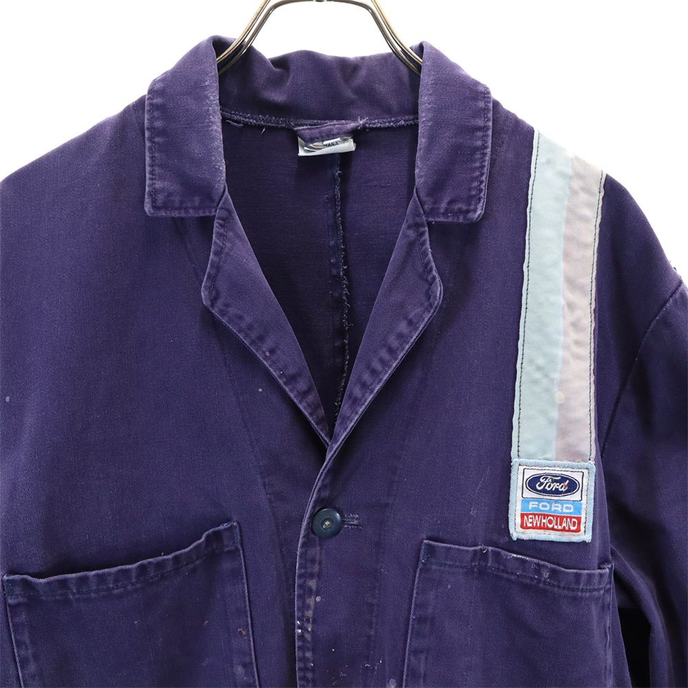 EURO WORK ユーロワーク 80s ヴィンテージ ワーク チェスターコート L ネイビー メンズ