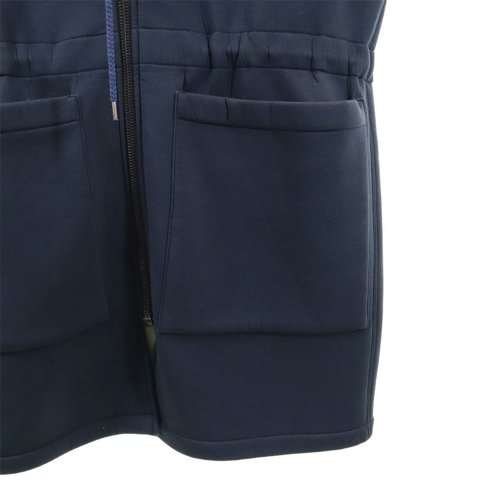 MSGM エムエスジーエム イタリア製 コート 44 ネイビー 裏起毛 フード メンズ