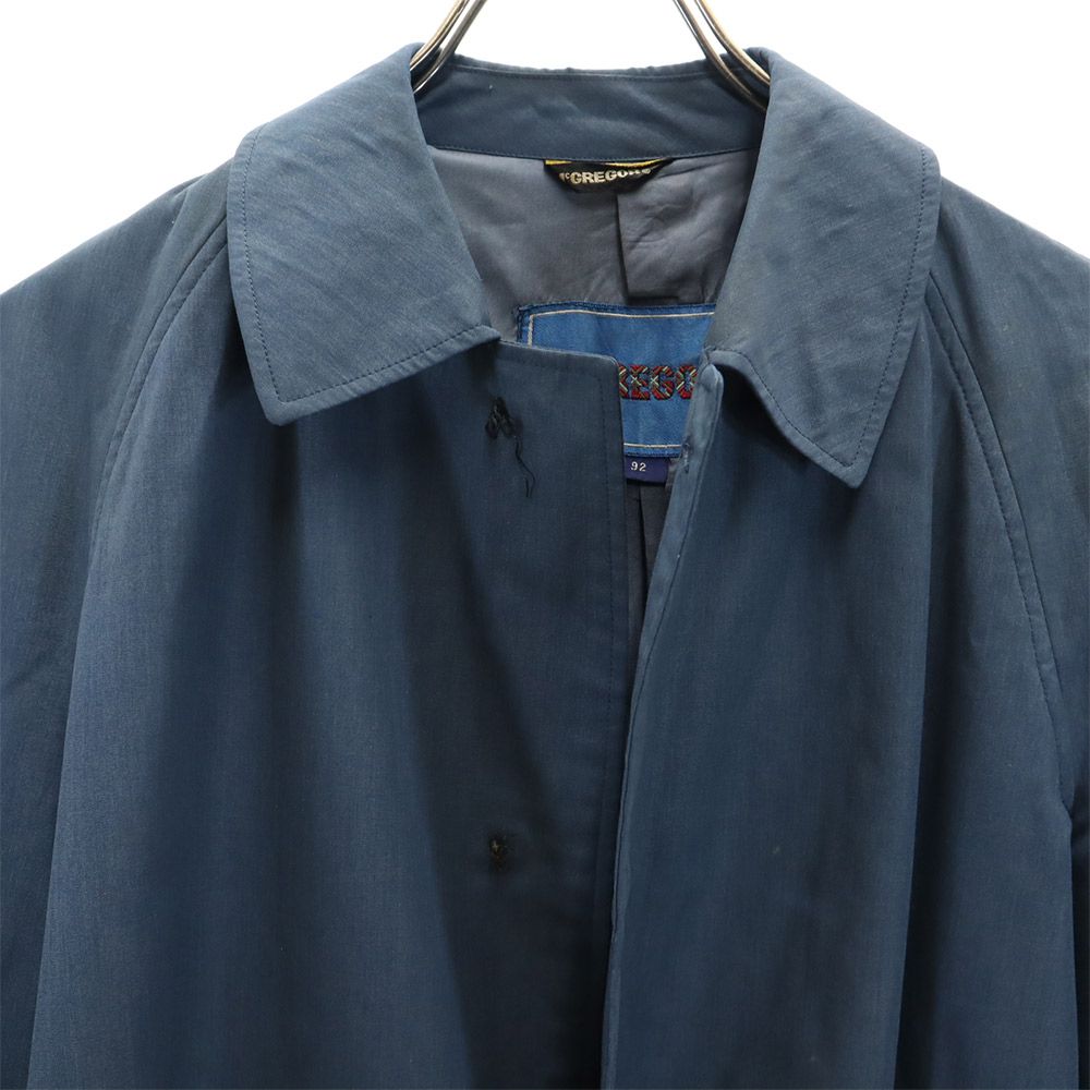 McGregor マクレガー 90s 長袖 ステンカラーコート 92 ネイビー系 オールド ヴィンテージ メンズ