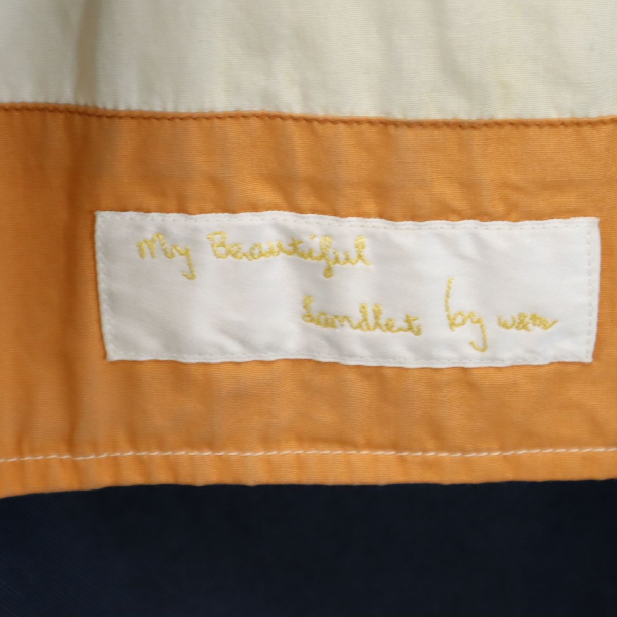 my beautiful land let マイビューティフルランドレット 日本製 開襟 デニムコート 1 ブルー系 メンズ