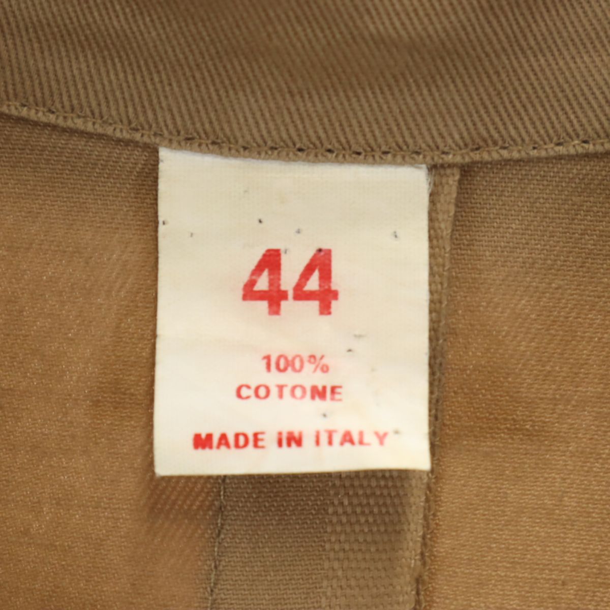 EURO WORK ユーロワーク イタリア製 ワーク チェスターコート 44 キャメル系 メンズ