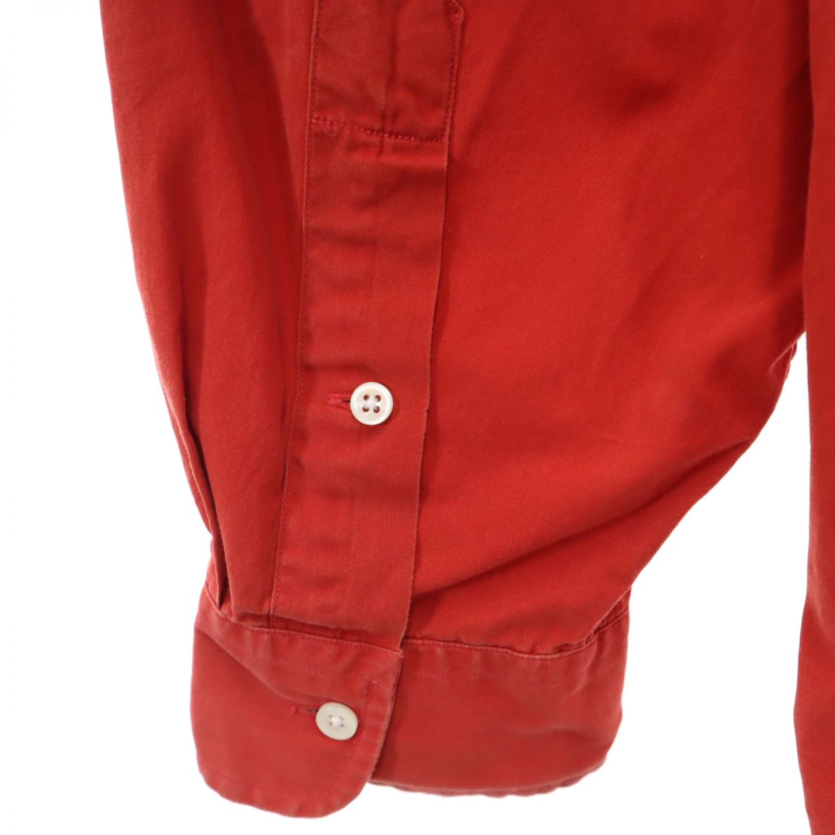 RALPH LAUREN ラルフローレン オールド 長袖 ボタンダウンシャツ 赤 メンズ