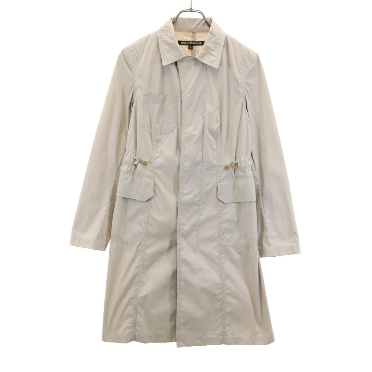 DKNYJEANS ダナキャランジーンズ ロングコート 4 ベージュ系 レディース