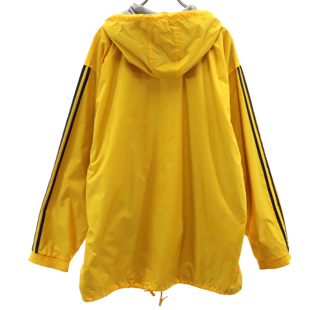 adidas アディダス 90s オールド トレフォイルロゴ 長袖 ナイロンジャケット L イエロー系 コート メンズ