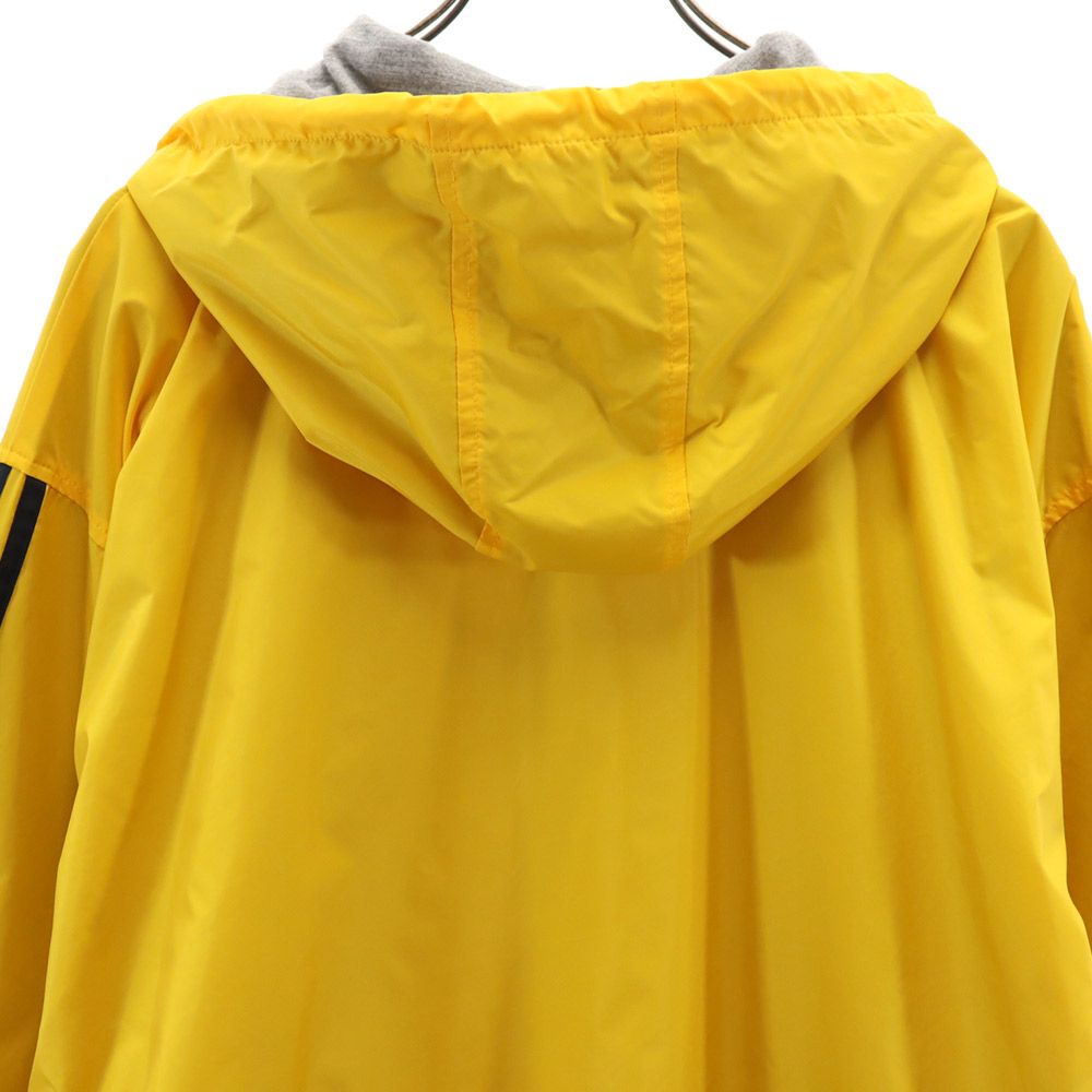 adidas アディダス 90s オールド トレフォイルロゴ 長袖 ナイロンジャケット L イエロー系 コート メンズ