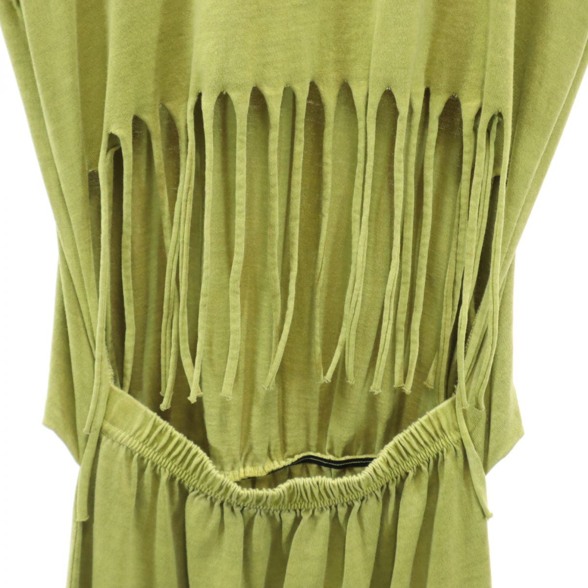 STUSSY ステューシー ノースリーブ Vネック ワンピース S グリーン系 レディース