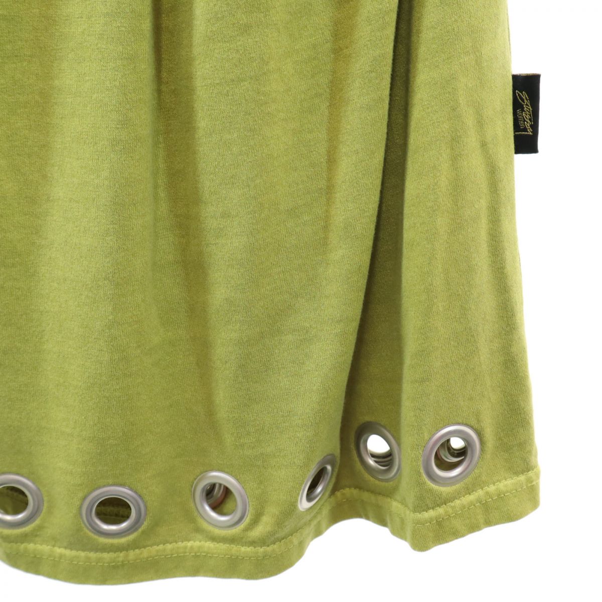 STUSSY ステューシー ノースリーブ Vネック ワンピース S グリーン系 レディース