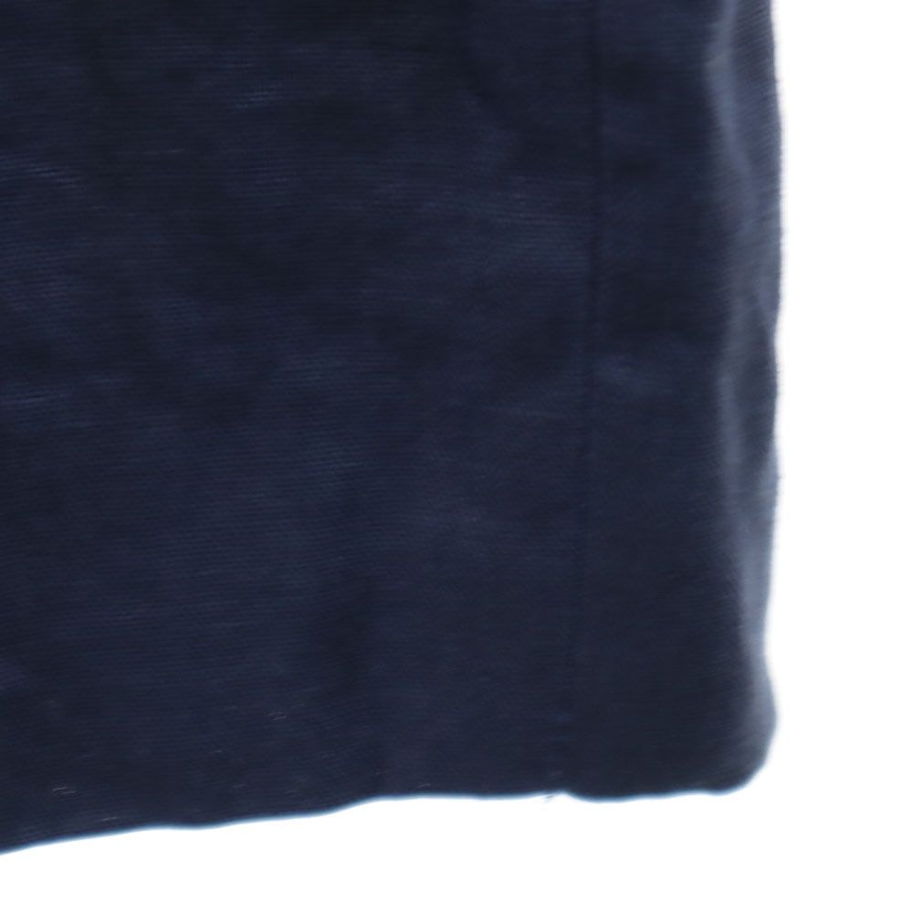 CELINE セリーヌ フランス製 ノースリーブ リネン ミニワンピース 38 ネイビー レディース