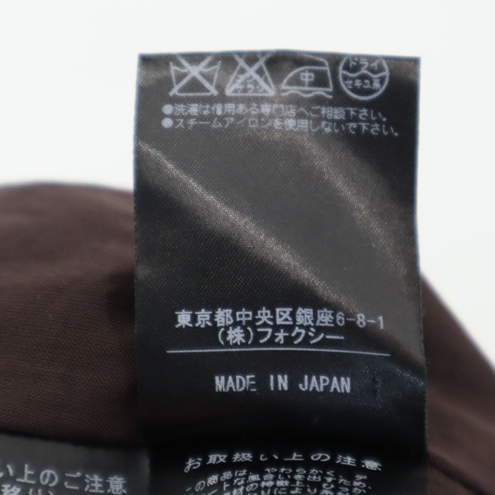 FOXEY フォクシー 日本製 ノースリーブ コットンレース 膝丈ワンピース 38 ブラック系 レディース