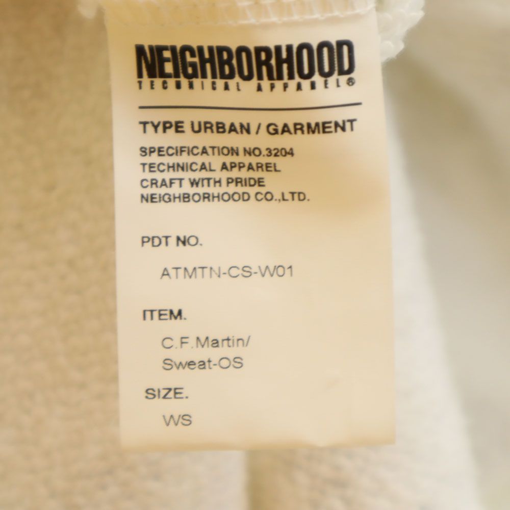 NEIGHBORHOOD ネイバーフッド 日本製 総柄 ノースリーブ ワンピース S ホワイト フード レディース