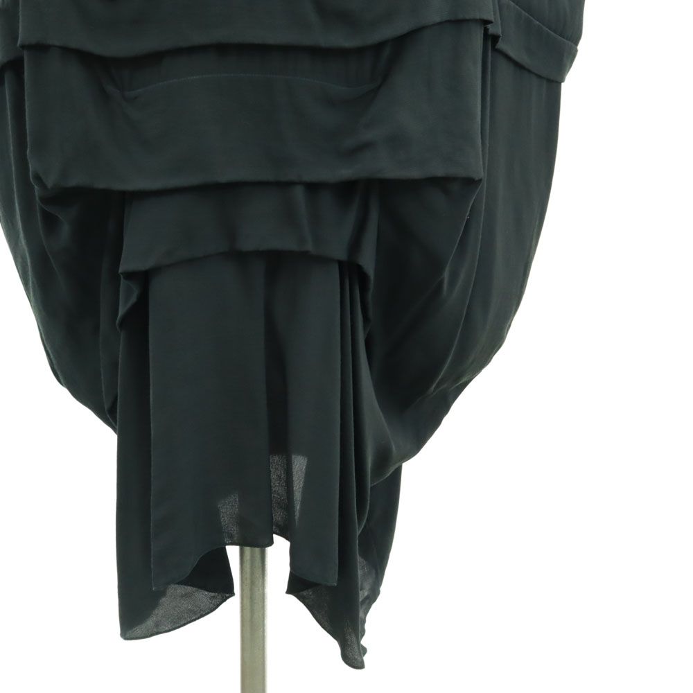 MARNI マルニ イタリア製 半袖 ロングワンピース 40 黒 フレンチスリーブ レディース