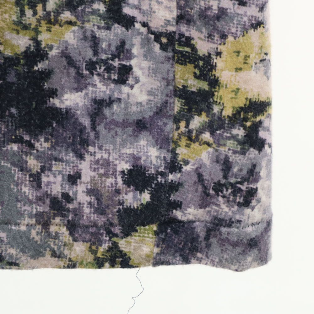 Paul+ Paul Smith ポールプラス ポールスミス 日本製 総柄 半袖 膝丈ワンピース M ネイビー系 レディース