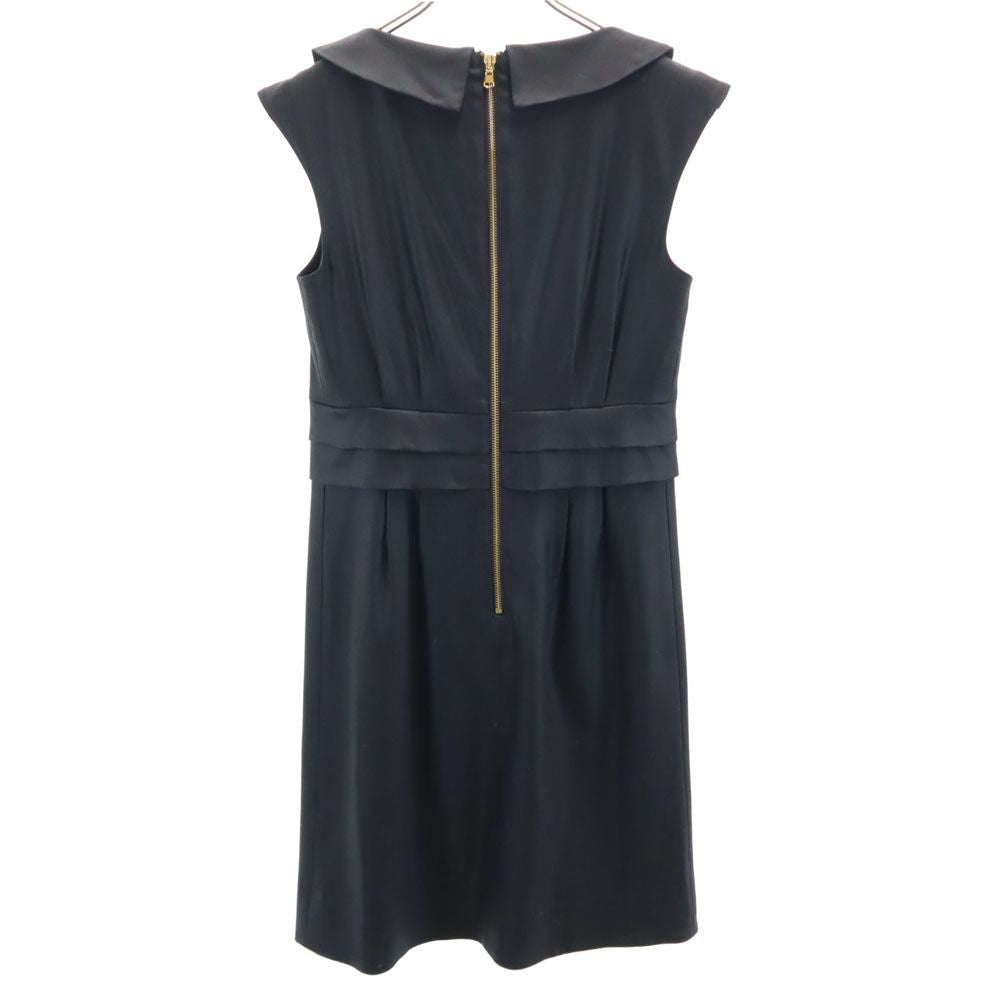 MARC BY MARC JACOBS マークバイマークジェイコブス ウールブレンド ノースリーブ 膝丈ワンピース 4 黒 レディース