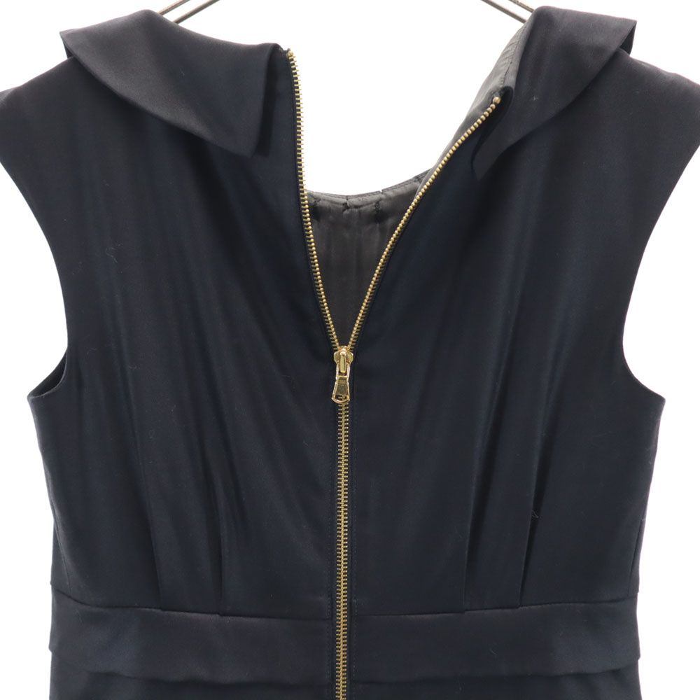 MARC BY MARC JACOBS マークバイマークジェイコブス ウールブレンド ノースリーブ 膝丈ワンピース 4 黒 レディース