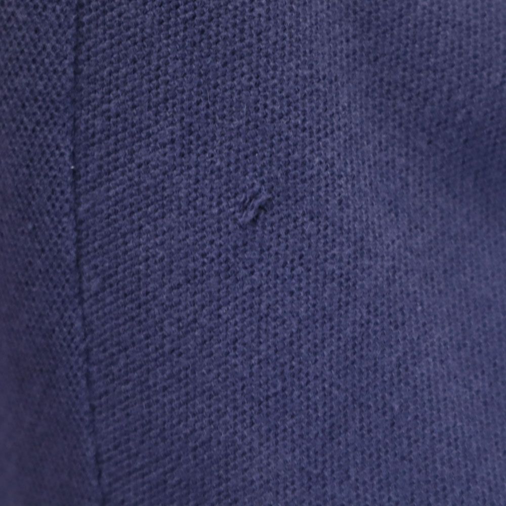 Cross Creek クロスクリーク 90s USA製 オールド ストライプ柄 半袖 鹿の子 ポロシャツ L ネイビー メンズ