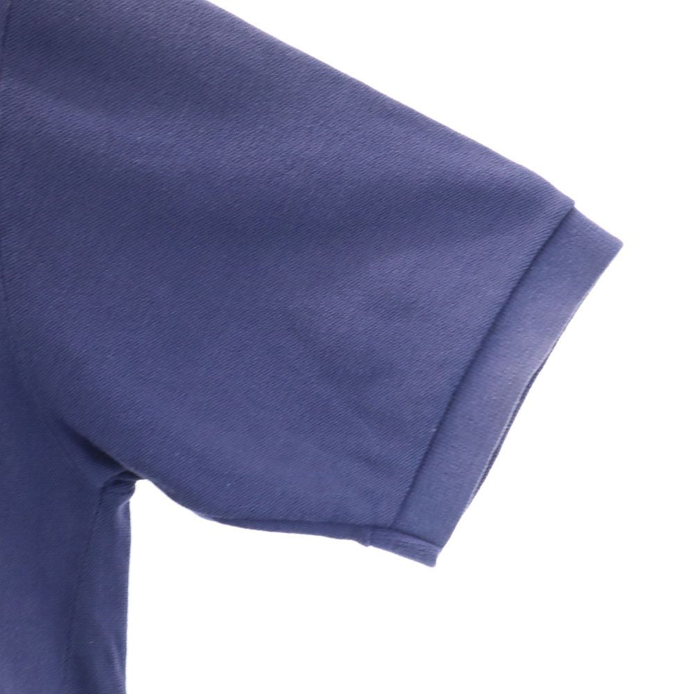 Cross Creek クロスクリーク 90s USA製 オールド ストライプ柄 半袖 鹿の子 ポロシャツ L ネイビー メンズ