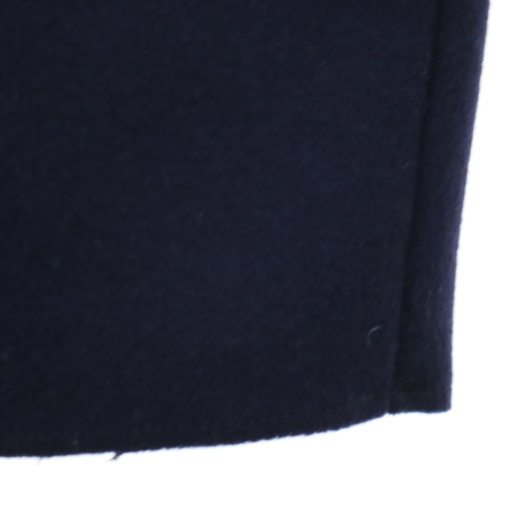 ACNE アクネ 半袖 ウール切替 膝丈ワンピース 36 ネイビー レディース