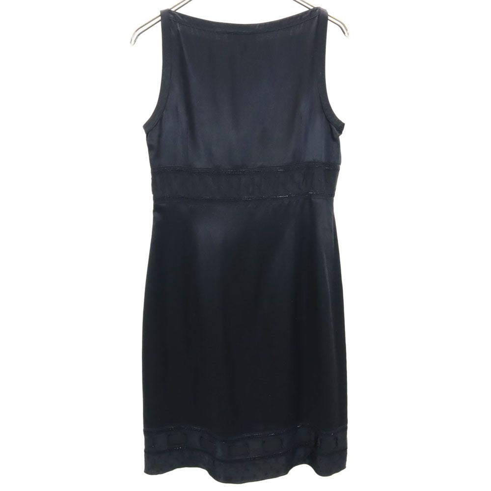 MAX&CO マックスアンドコー イタリア製 ノースリーブ ミニワンピース 42 ブラック レディース