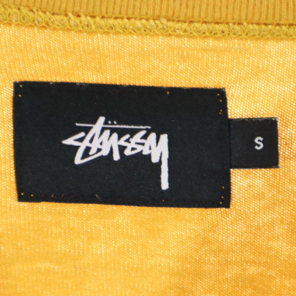 STUSSY ステューシー 日本製 プリント 長袖 ワンピース S ベージュ系 レディース