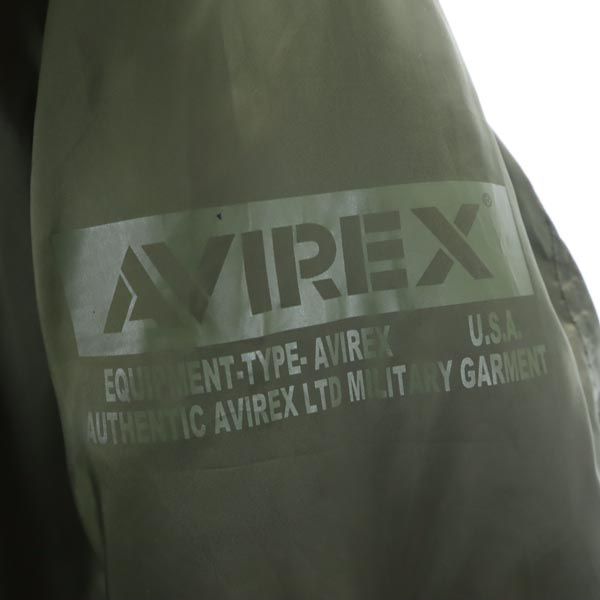 AVIREX アヴィレックス 中綿ジャケット L カーキ フード メンズ