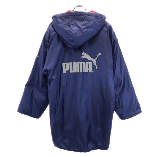 PUMA プーマ 90s ヒットユニオン オールド 長袖 ベンチコート 紺 フード メンズ