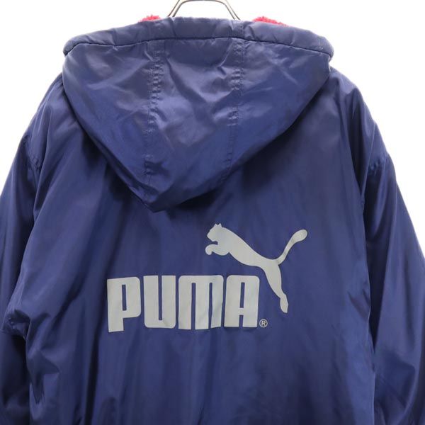 PUMA プーマ 90s ヒットユニオン オールド 長袖 ベンチコート 紺 フード メンズ