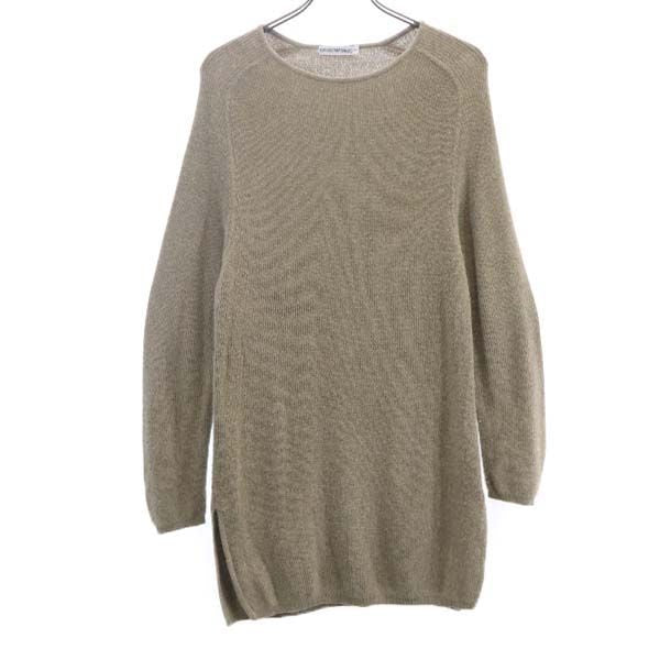 Emporio Armani エンポリオアルマーニ 長袖 ニット ワンピース F ベージュ レディース