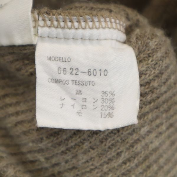 Emporio Armani エンポリオアルマーニ 長袖 ニット ワンピース F ベージュ レディース