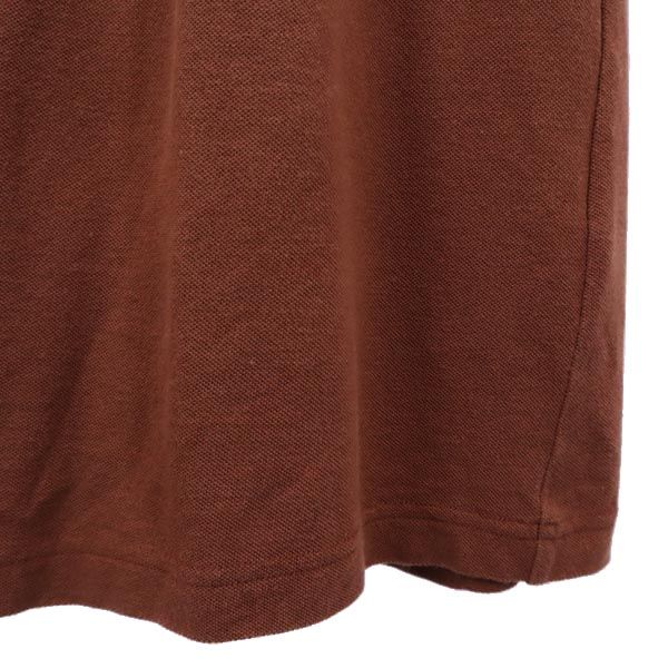 LACOSTE ラコステ 日本製 ノースリーブ ワンピース 38 茶 レディース