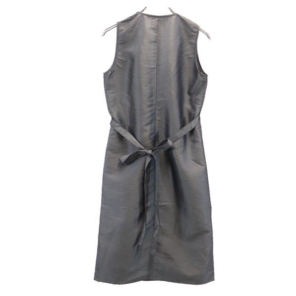 DKNY DONNA KARAN NEW YORK ダナキャランニューヨーク ノースリーブ ラップ ワンピース 2 グレー チュニック レディース