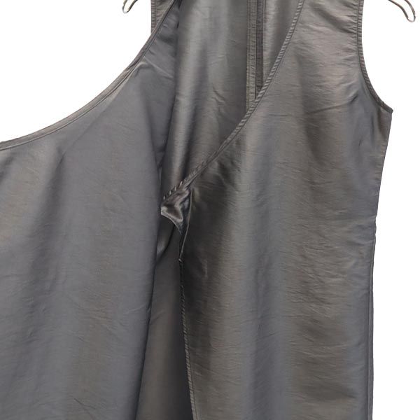 DKNY DONNA KARAN NEW YORK ダナキャランニューヨーク ノースリーブ ラップ ワンピース 2 グレー チュニック レディース