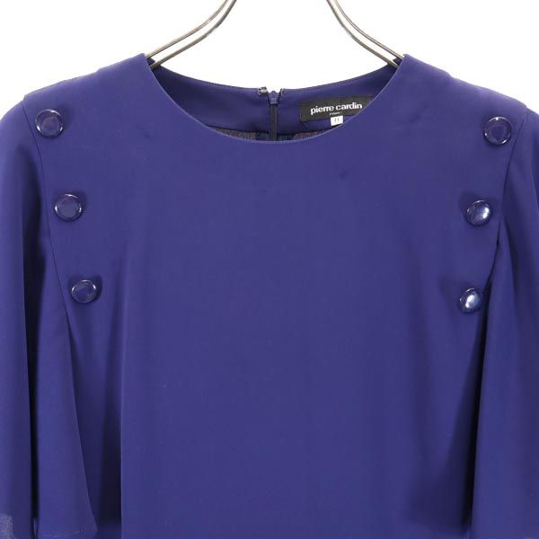 Pierre Cardin ピエールカルダン 半袖 ワンピース 11 ネイビー レディース