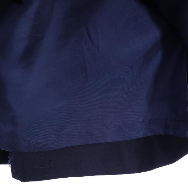 バーバリー ミディ丈 プリーツスカート 紺 BURBERRY レディース