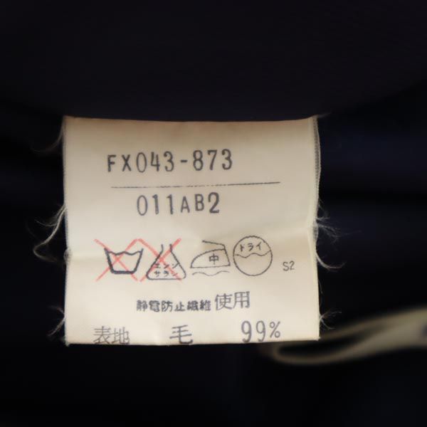 バーバリー ミディ丈 プリーツスカート 紺 BURBERRY レディース