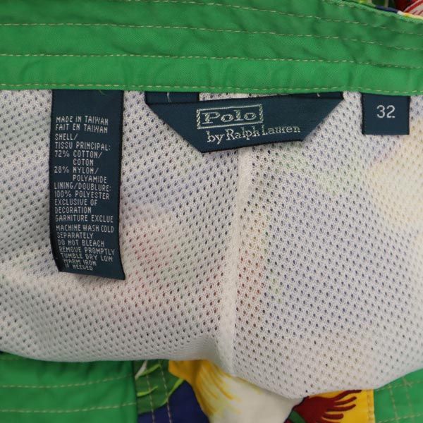 Polo by Ralph Lauren ポロバイラルフローレン パンツ w32 青系 海水パンツ アウトドア インナーパンツ付 メンズ