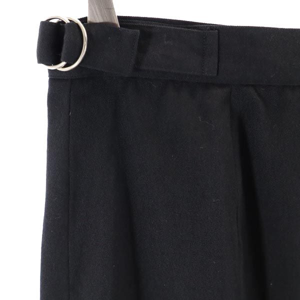agnes b. アニエスベー 日本製 ミディ丈 タイトスカート 38 黒 レディース
