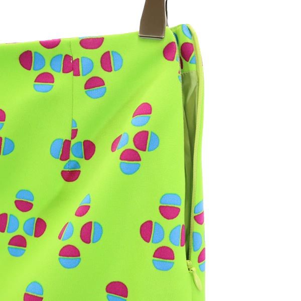 Versus ヴェルサス 総柄 イタリア製 ミニスカート 26/40 グリーン系 レディース