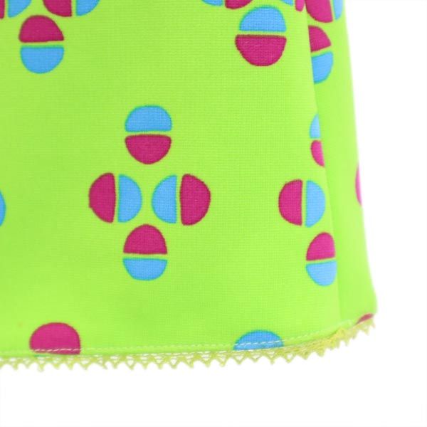 Versus ヴェルサス 総柄 イタリア製 ミニスカート 26/40 グリーン系 レディース