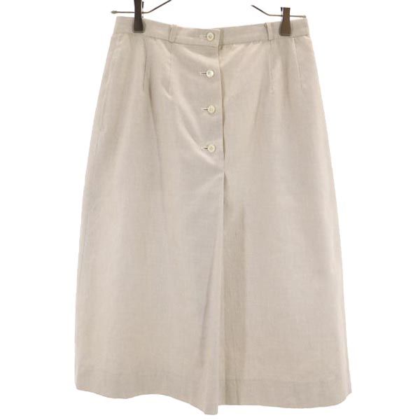 Burberrys バーバリーズ 90s オールド ミディ丈 フロントボタン スカート ベージュ系 レディース
