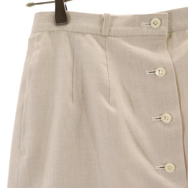 Burberrys バーバリーズ 90s オールド ミディ丈 フロントボタン スカート ベージュ系 レディース
