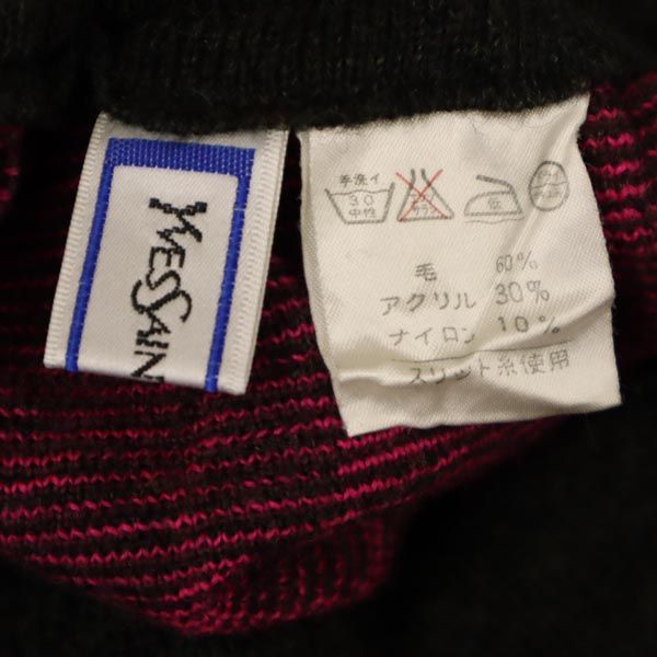 YVES SAINT LAURENT イヴサンローラン ウールブレンド 総柄 ニット ショートパンツ 120 ピンク系 キッズ
