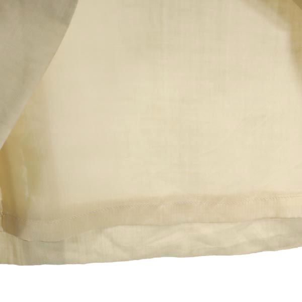 Burberrys バーバリーズ 90s オールド リネン ミディ丈 タック スカート ベージュ系 バックジップ ロゴ レディース