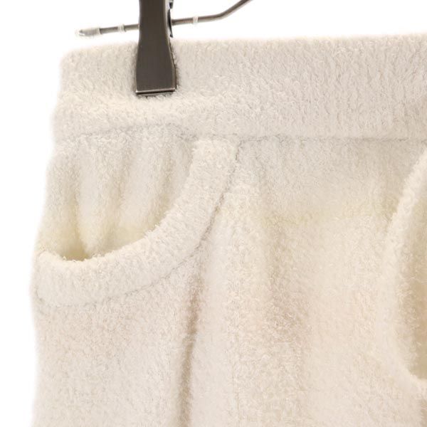 gelato pique ジェラートピケ ボーダー柄 ルームウェアショートパンツ F ホワイト ジェラピケ レディース