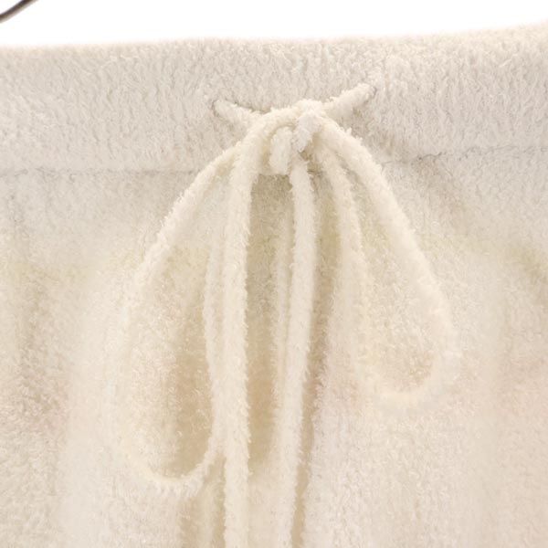 gelato pique ジェラートピケ ボーダー柄 ルームウェアショートパンツ F ホワイト ジェラピケ レディース